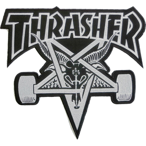 Thrasher Sk8-Goat Patch Black/Sil