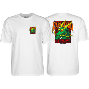 Powell Peralta Cab Street Dragon T-Shirt - Size: Medium White