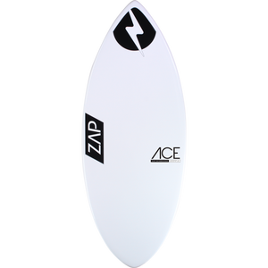 Zap Ace 50" Skimboard White/Assorted  Color Bottom Art