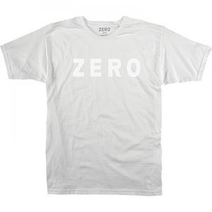 Zero Army Logo T-Shirt - Size: Medium White/White