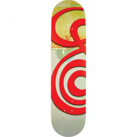 Girl Geering Jenkins 30 Swirls Skateboard Deck -8.0 DECK ONLY