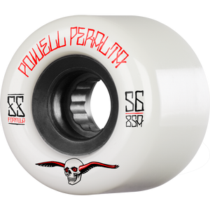 Powell Peralta G-Slides 56mm 85a White/Black Skateboard Wheels (Set of 4)