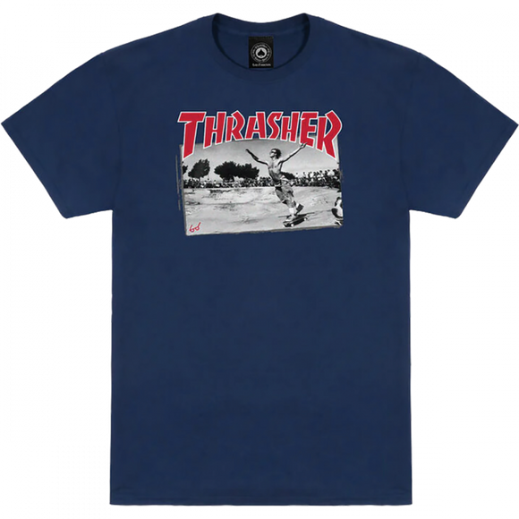 Thrasher Jake Dish T-Shirt - Navy