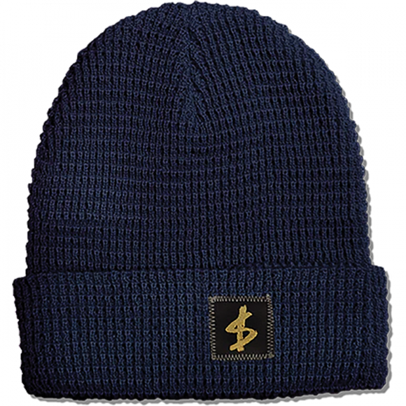 Slave Standard Label Waffle BEANIE Navy