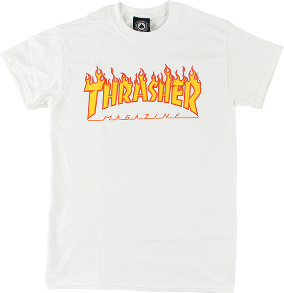 Thrasher Flame T-Shirt - White