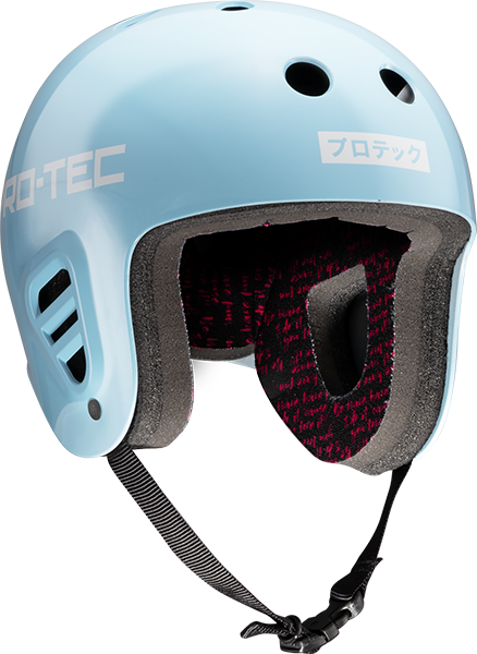 Protec Fullcut Sky Brown Lt.Blue/White Helmet