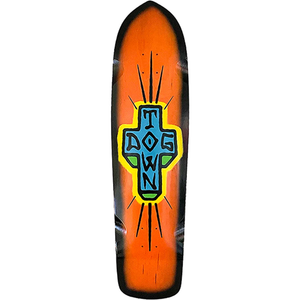 Dogtown Spray Cross Lb Skateboard Deck -9.25x36.07 Orange/Bk Fade DECK ONLY