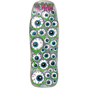 Heroin Holo Mutant Eyeballer Skateboard Deck -10.25x32 DECK ONLY