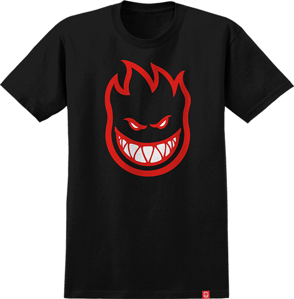 Spitfire Bighead Fill Youth T-Shirt - Tee  Black/Black Fill/Red/White