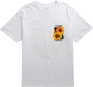 5boro Yellow Flower T-Shirt - White