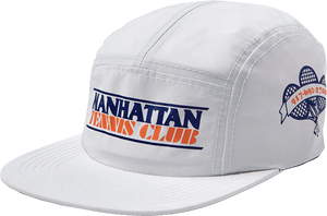 Call Me Manhattan Tennis Club Camp Skate HAT - Adjustable White 