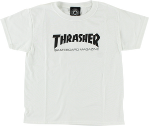 Thrasher Mag Logo Youth T-Shirt - White