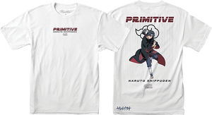 Primitive Naruto Itachi Uchiha T-Shirt - Size: Small White