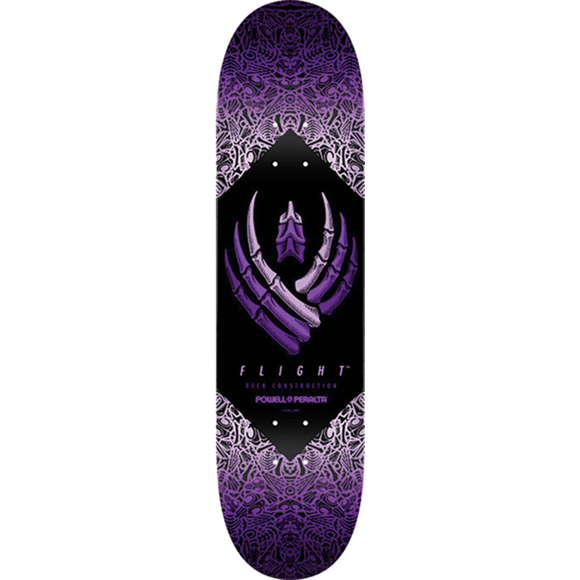 Powell Peralta Bones Wheels Skateboard Deck -8.5 Purple Flight DECK ONLY