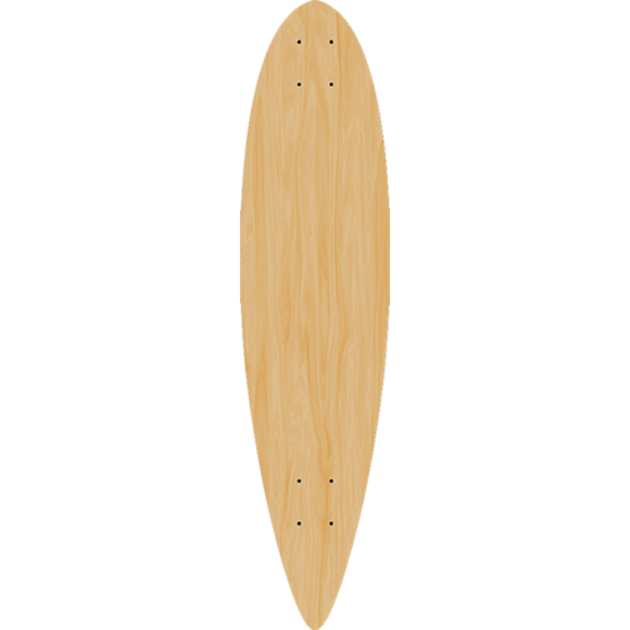 Blank H7 Lb Pintail Skateboard Deck -9.5x39.4 Nat DECK ONLY