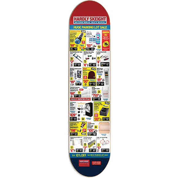 Skate Mental Durao Hardly Skeight Skateboard Deck -8.3 DECK ONLY