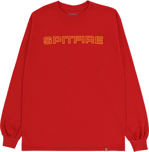 Spitfire Classic 87 Ls Size: X-LARGE Red/Gold/Red