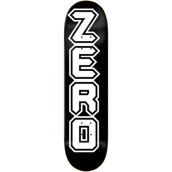 Zero Metal 98 Skateboard Deck -8.0 Black/White DECK ONLY