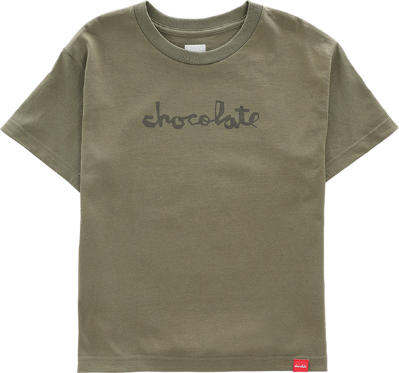 Chocolate Chunk Youth T-Shirt - Safari Green/Black