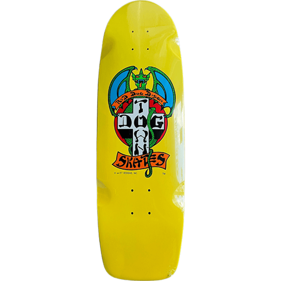 Dogtown Red Dog 70s Rider Skateboard Deck -9x30.57 Yellow Dip DECK ONLY