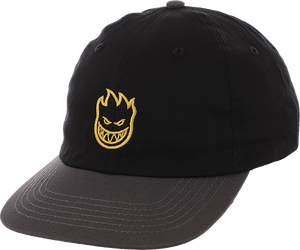 Spitfire Lil Bighead Skate HAT - Adjustable Black/Charcoal/Gold 