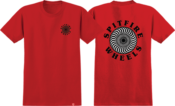 Spitfire OG Classic Fill T-Shirt - Size: SMALL -Red/Black/White