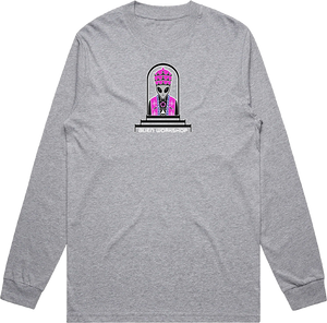 Alien Workshop Priest Long Sleeve Shirt X-LARGE Heather Grey