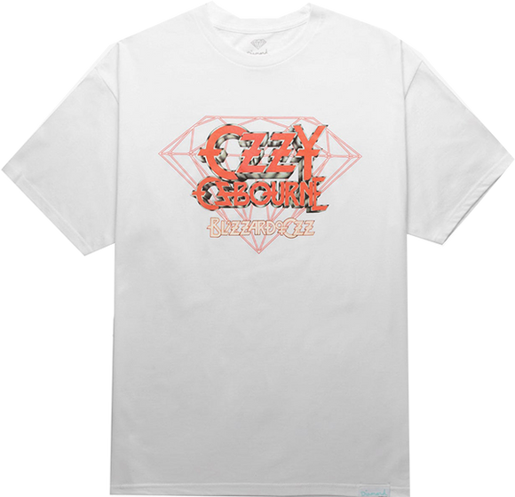 Diamond Ozzy Osbourne T-Shirt - Size: Medium White