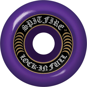 Spitfire F4 99a Lock-In Full 54mm Purple Skateboard Wheels (Set of 4)