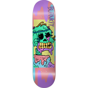 Burnkit Tsc Wormy Skateboard Deck -8.25 Pink/Yellow DECK ONLY