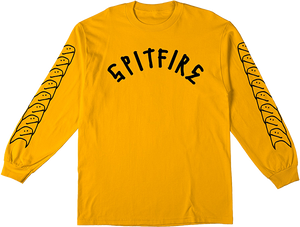 Spitfire Gonz Shmoo Sleeve Long Sleeve Shirt SMALL Gold