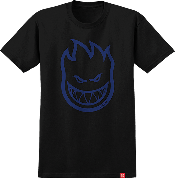 Spitfire Bighead T-Shirt - Size: SMALL -Black/Navy