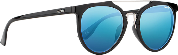 Nectar Sunglasses Chelsea Gloss Black/Blue Mirror