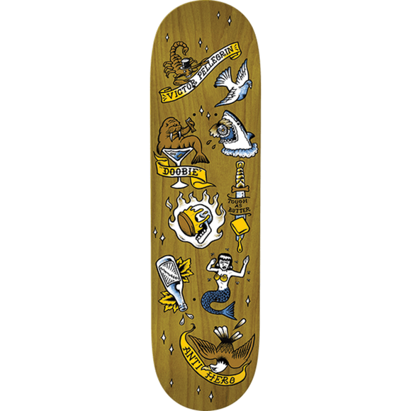 Antihero Pellegrin No Regerts Skateboard Deck -8.62 DECK ONLY