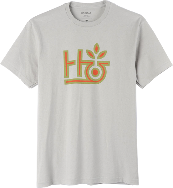 Habitat Pod Classic T-Shirt - Size: Large Silver/Green/Red