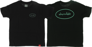 Chocolate Oval Chunk Youth T-Shirt - Black