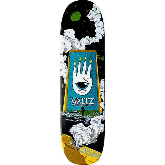 Waltz Escape Freestyle Skateboard Deck -7.4x28.075 Blue Stain DECK ONLY