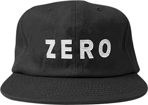 Zero Army Applique Skate HAT - Adjustable Black/White 