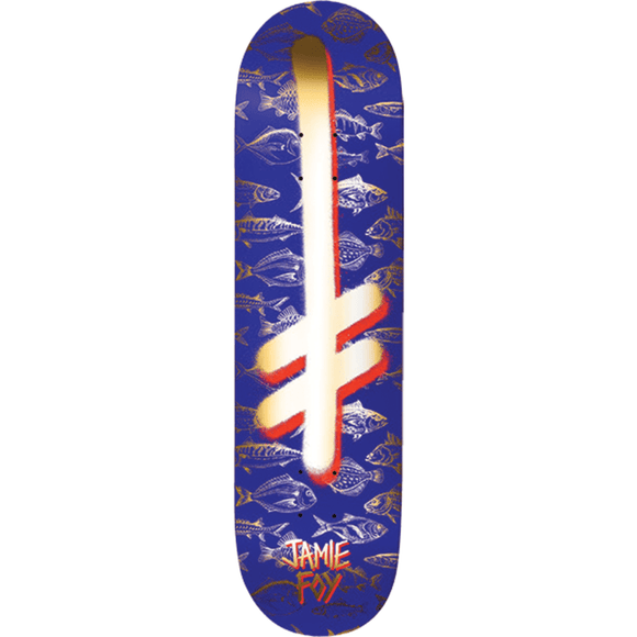 Deathwish Foy Gang Logo Fishes Skateboard Deck -8.0 DECK ONLY