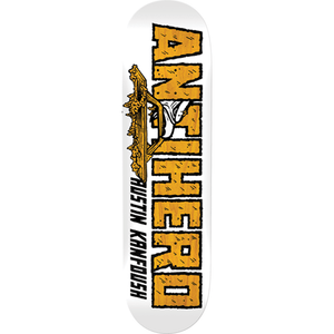 Antihero Kanfoush Custom White Skateboard Deck -8.5 DECK ONLY