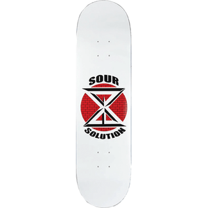 Sour Dk Logo Skateboard Deck -8.25 White DECK ONLY