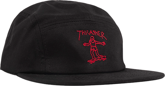 Thrasher Gonz Logo Skate HAT - Adjustable Black/Red 