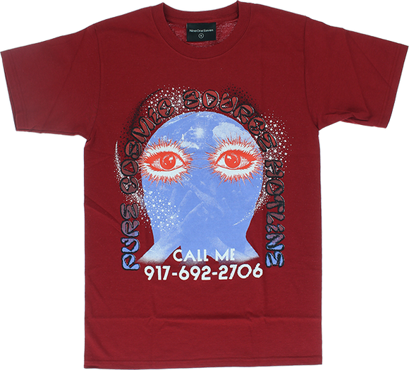 Call Me 917 Pure Cosmic T-Shirt - Size: Small Cardinal