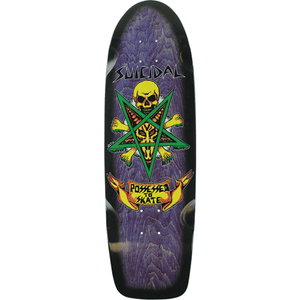 Suicidal Pts 70'S Skateboard Deck -9x30 Purple Stain/Black Fade DECK ONLY