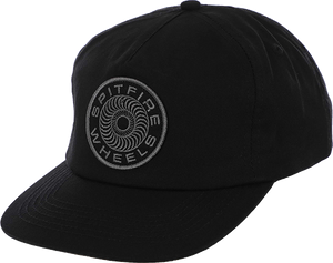 Spitfire Classic '87 Swirl Patch Skate HAT - Adjustable Black/Black 