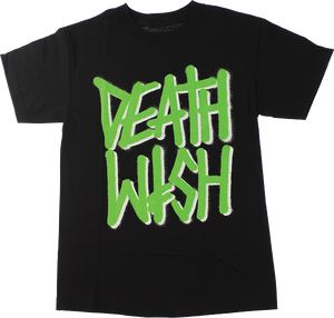 Deathwish Deathstack T-Shirt - Size: Small Black/Green