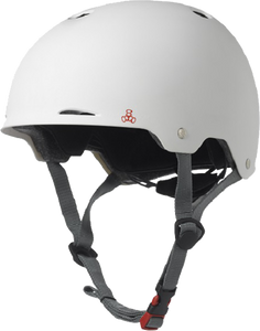 Triple 8 Gotham Helmet White Matte Rubber Cpsc/Astm