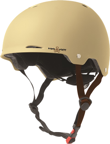 Triple 8 Gotham Helmet Cream Matte Rubber Cpsc/Astm