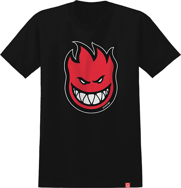 Spitfire Bighead Fill Youth T-Shirt - Black/Red Fill