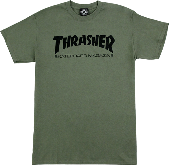 Thrasher Skate Mag T-Shirt - Army/Black